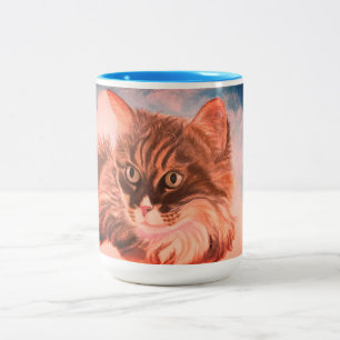 Caneca De Café Em Dois Tons Cloud 9 Cat