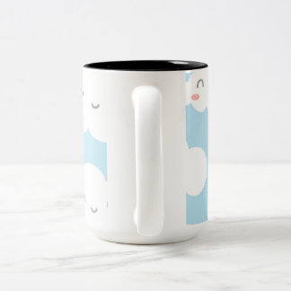 Caneca De Café Em Dois Tons Cloud Theme Classic Mug