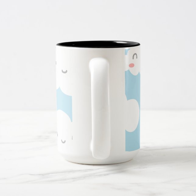 Caneca De Café Em Dois Tons Cloud Theme Classic Mug (Alça)