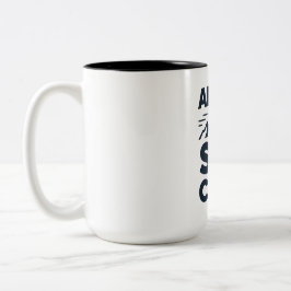 Caneca De Café Em Dois Tons Clube Apres Ski Logotipo Montanha - Inverno Mascul