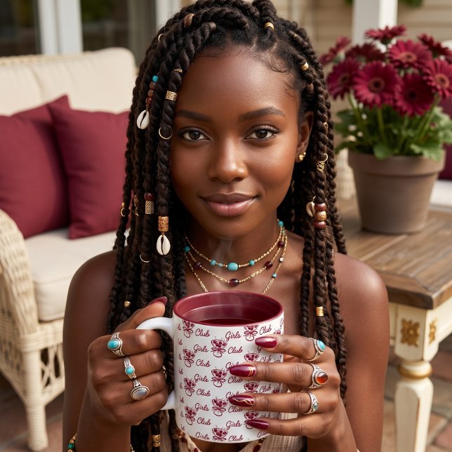 Caneca De Café Em Dois Tons Clube das Meninas (Criador carregado)