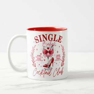 Caneca De Café Em Dois Tons Clube de Cocktail das Solteiras