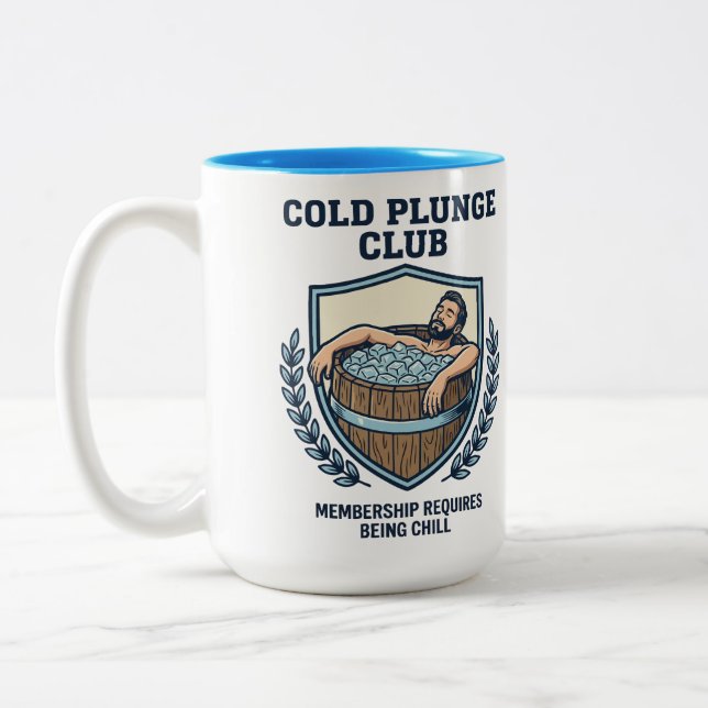 Caneca De Café Em Dois Tons Clube de Imersão Fria (Esquerda)