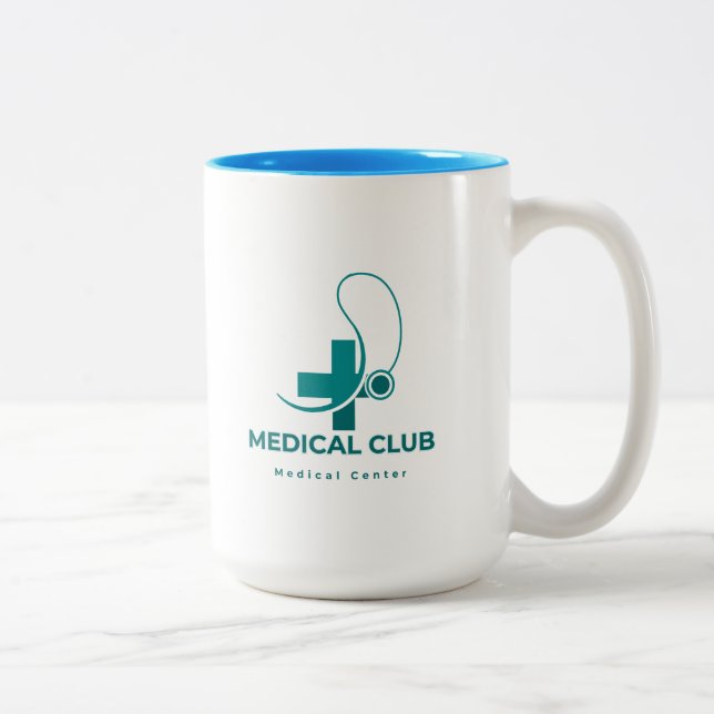 Caneca De Café Em Dois Tons Clube de Medicina (Direita)