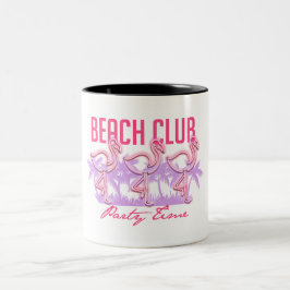 Caneca De Café Em Dois Tons clube de praia