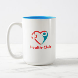 Caneca De Café Em Dois Tons Clube de Saúde Divisão de Saúde Pública