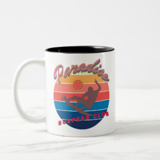 Caneca De Café Em Dois Tons Clube de surfe de Summersell-Beach