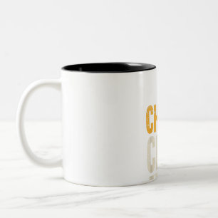 Caneca De Café Em Dois Tons Clube de Xadrez do Jogador de Xadrez legal do Aniv