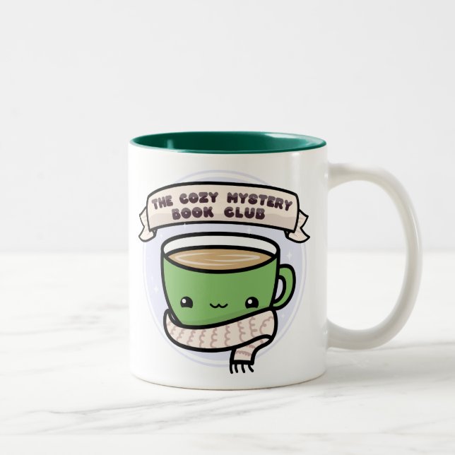 Caneca De Café Em Dois Tons Clube do Livro Misterioso Cozy (Direita)