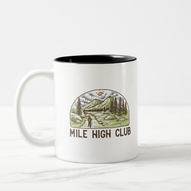 Caneca De Café Em Dois Tons Clube Mile High (Esquerda)