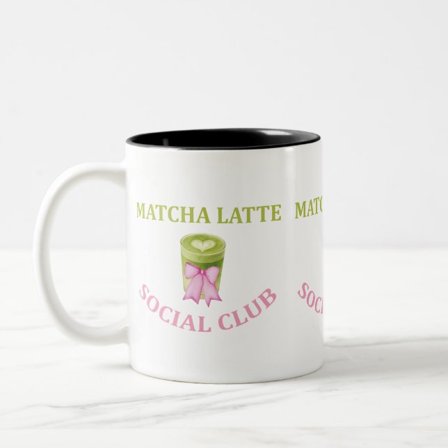 CANECA DE CAFÉ EM DOIS TONS CLUBE SOCIAL DE MATCHA LATTE (Esquerda)