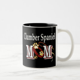Caneca De Café Em Dois Tons Clumber Spaniel Mãe Mug