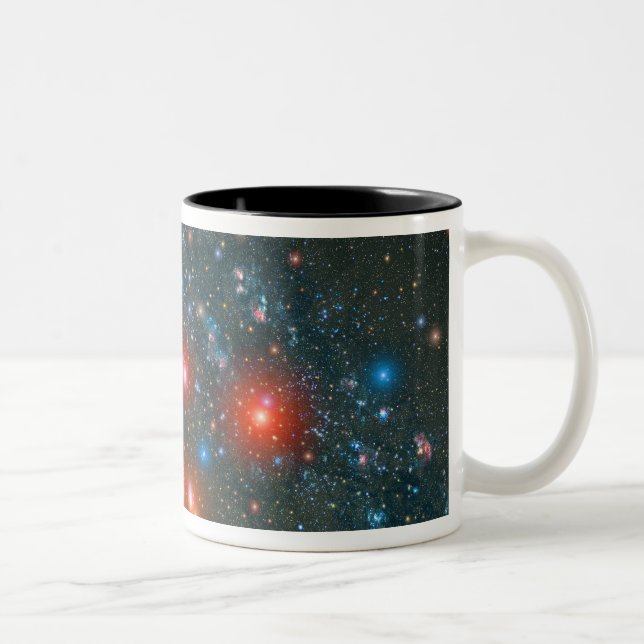 Caneca De Café Em Dois Tons Cluster Red Super Giant (Direita)