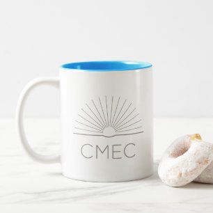 Caneca De Café Em Dois Tons CMEC Mug de dois tonéis - Logótipo de cinza, inter