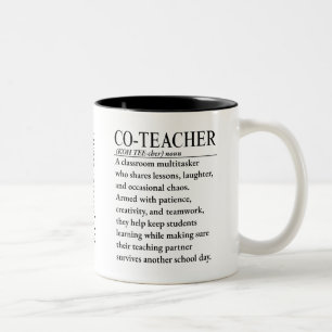 Caneca De Café Em Dois Tons Co professor