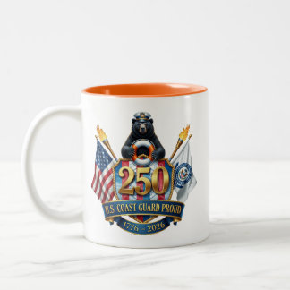 Caneca De Café Em Dois Tons Coast Guard 250th Anniversary Coffee Mug