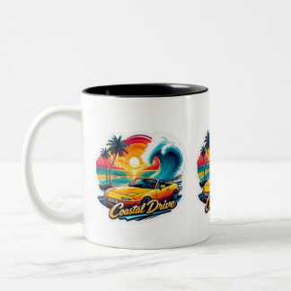 Caneca De Café Em Dois Tons Coastal Drive