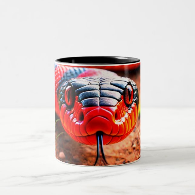 Caneca De Café Em Dois Tons Cobra (Centro)