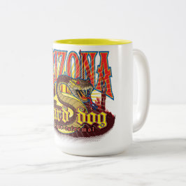 Caneca De Café Em Dois Tons Cobra Guarda de arizona