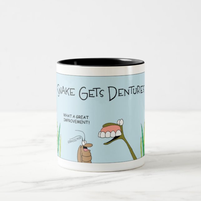 Caneca De Café Em Dois Tons Cobra obtém entalhes (Centro)