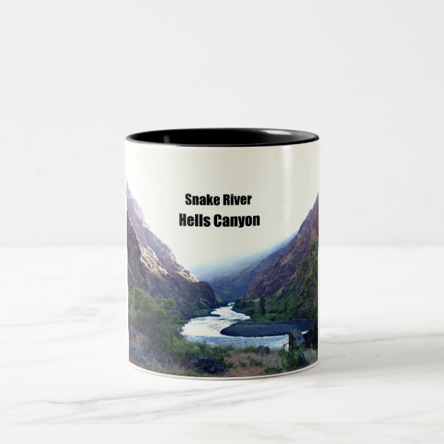 Caneca De Café Em Dois Tons Cobra RIver, infere Canyon (Centro)