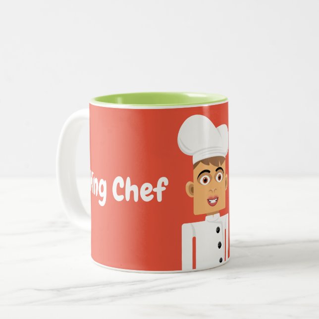 Caneca De Café Em Dois Tons Cocinero (Frente Esquerda)