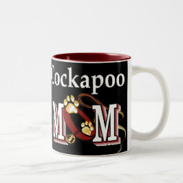 Caneca De Café Em Dois Tons Cockapoo Cachorro Mamãe Dons