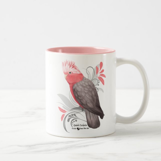 Caneca De Café Em Dois Tons Cockatoo de Galah (Direita)