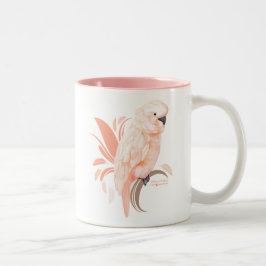Caneca De Café Em Dois Tons Cockatoo molucano