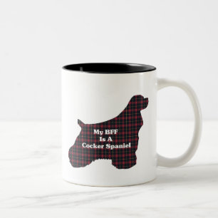 Caneca De Café Em Dois Tons Cocker Spaniel BFF Mug