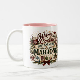 Caneca De Café Em Dois Tons Coco Quente E Mahjong