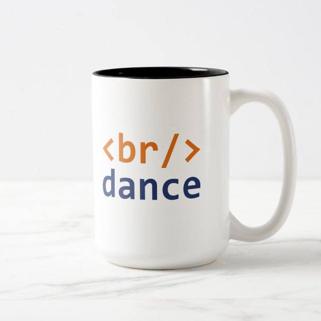 Caneca De Café Em Dois Tons Código de interrupção (Direita)