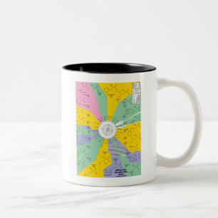 Caneca De Café Em Dois Tons Código Genético Dos Aminoácidos (Roda Do Gráfico)