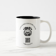 Código QR do Logotipo da Liga do Golf Club
