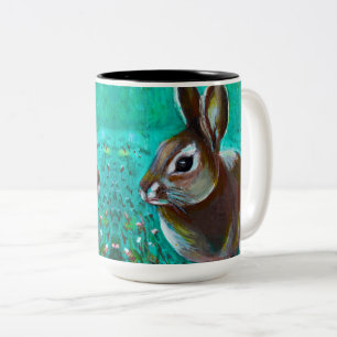 Caneca De Café Em Dois Tons Coelho
