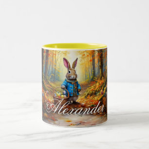 Caneca De Café Em Dois Tons Coelho da Páscoa
