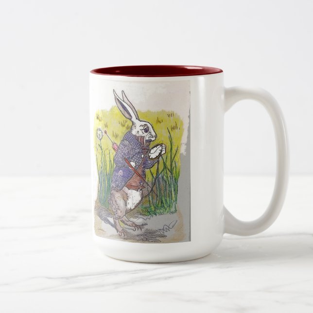 Caneca De Café Em Dois Tons Coelho de Bonhomme com relógio de bolso (Direita)