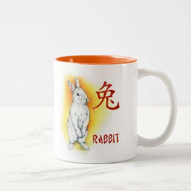 CANECA DE CAFÉ EM DOIS TONS COELHO DO COELHO (Direita)