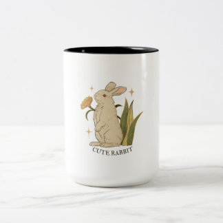 Caneca De Café Em Dois Tons coelho giro