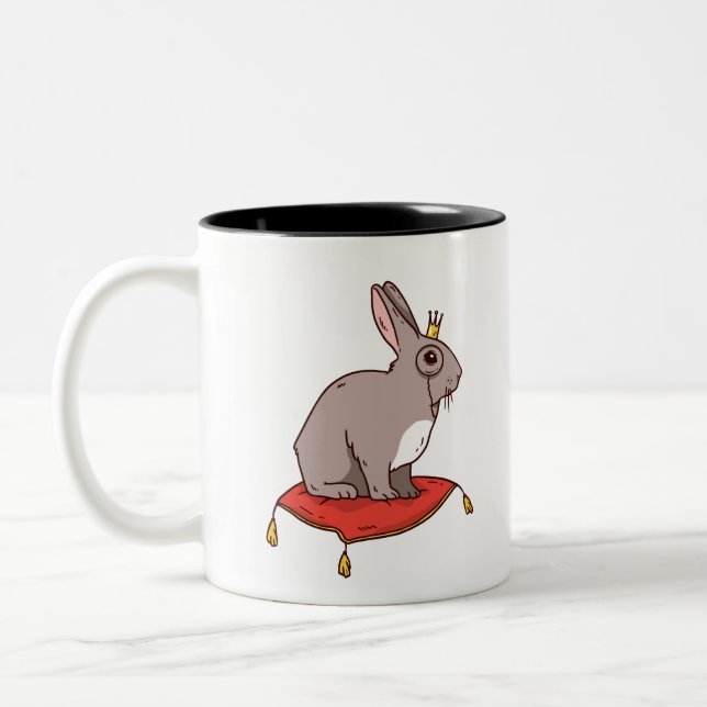 Caneca De Café Em Dois Tons Coelho Nobre (Esquerda)