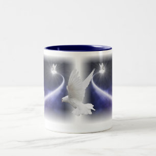 Caneca De Café Em Dois Tons Coffee Coffee Coffee Sagrado Spirit Dove