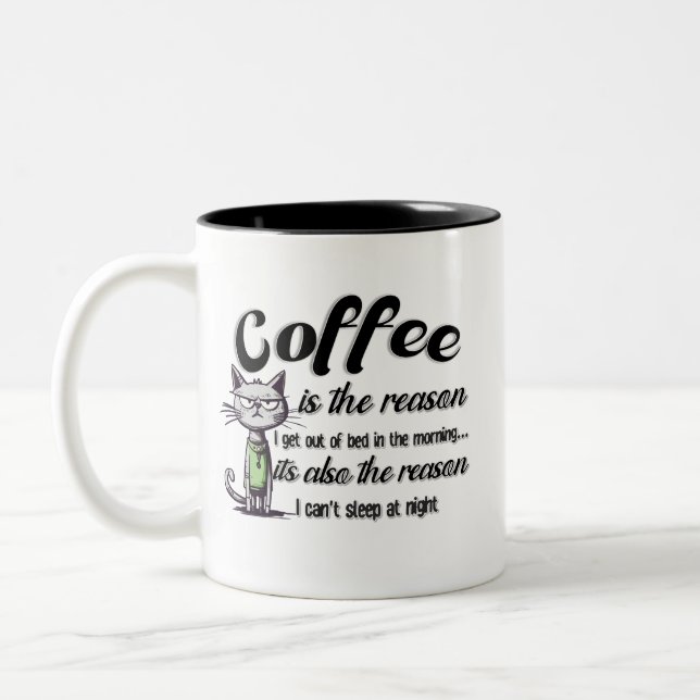 CANECA DE CAFÉ EM DOIS TONS COFFEE IS THE REASON (Esquerda)