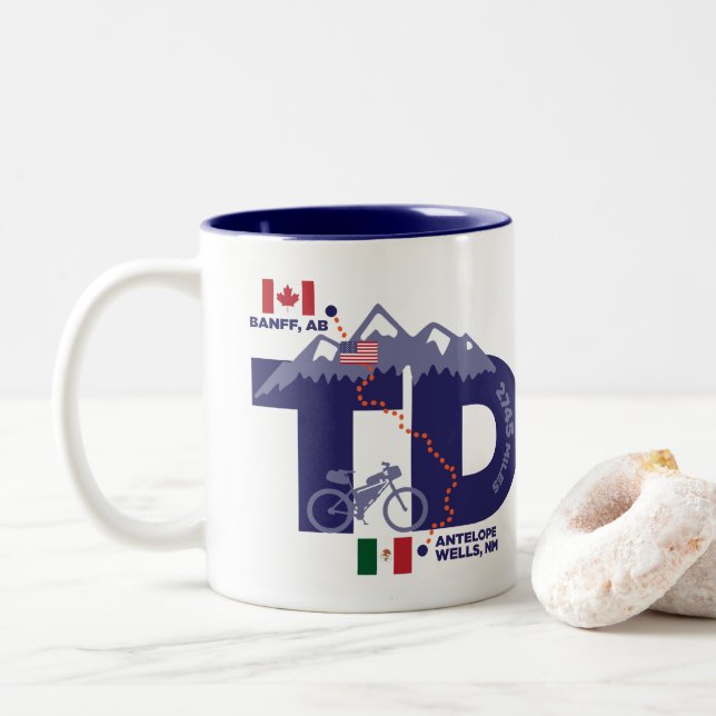 Caneca De Café Em Dois Tons Coffee Mug (Com Donut)