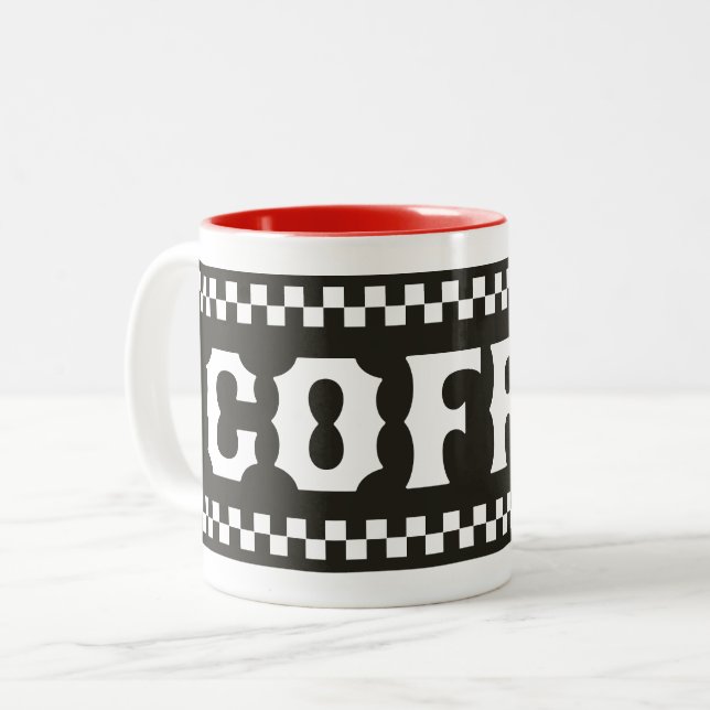 Caneca De Café Em Dois Tons Coffee Mug (Frente Esquerda)
