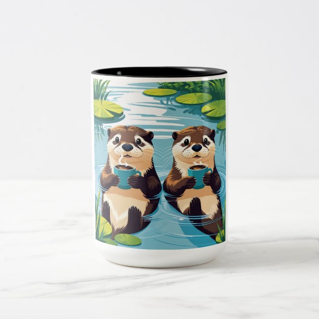 Caneca De Café Em Dois Tons Coffee Mug (Centro)
