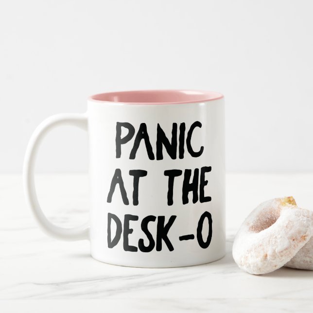 Caneca De Café Em Dois Tons Coffee Mug Engraçado De Dois Tons (Com Donut)