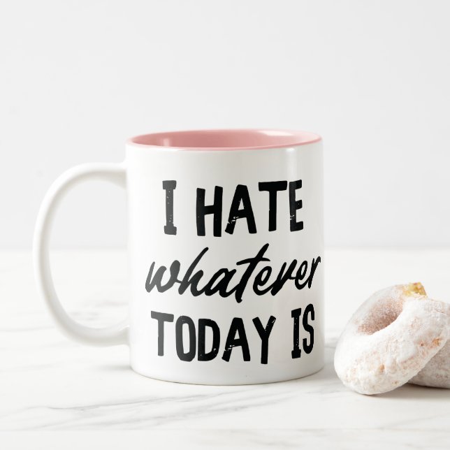 Caneca De Café Em Dois Tons Coffee Mug Engraçado De Dois Tons (Com Donut)