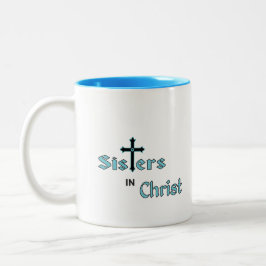Caneca De Café Em Dois Tons Coffee Mug: Irmãs no Cristo