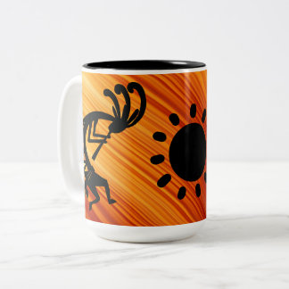 Caneca De Café Em Dois Tons Coffee Mug Nativo Americano Kokopelli