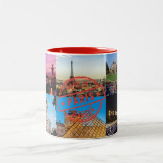 Caneca De Café Em Dois Tons Coffee Mug Paris France 